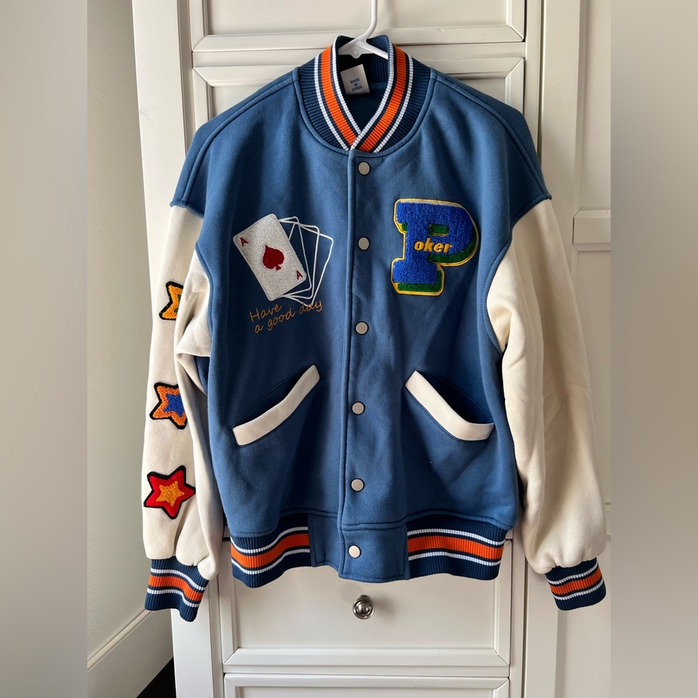 New Wave Street Culture Poker Letterman Jacket